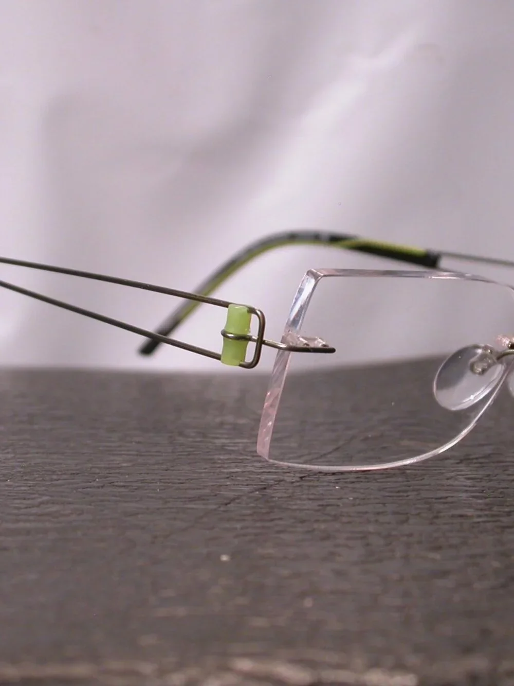 Silhouette Titan Frameless Lime Green Wire Eyeglasses Made in Austria
